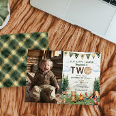 Happy Camper 2e Verjaardag Foto Kaart