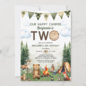 Happy Camper 2e verjaardag Kaart (Voorkant)