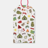 Happy Camper Adventure Birthday Cadeaulabel (Achterkant)