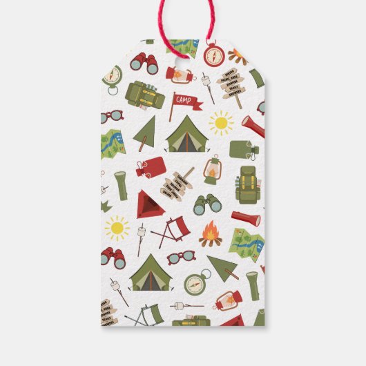 Happy Camper Adventure Birthday Cadeaulabel (Achterkant)