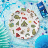 Happy Camper Adventure Birthday Papieren Bordje (Feest)