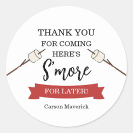 Happy Camper Adventure Birthday Ronde Sticker