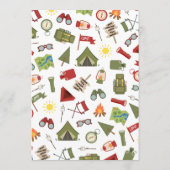 Happy Camper Adventure Birthday Scavenger Hunt Programmakaart (Achterkant)