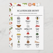 Happy Camper Adventure Birthday Scavenger Hunt Programmakaart (Voorkant / Achterkant)