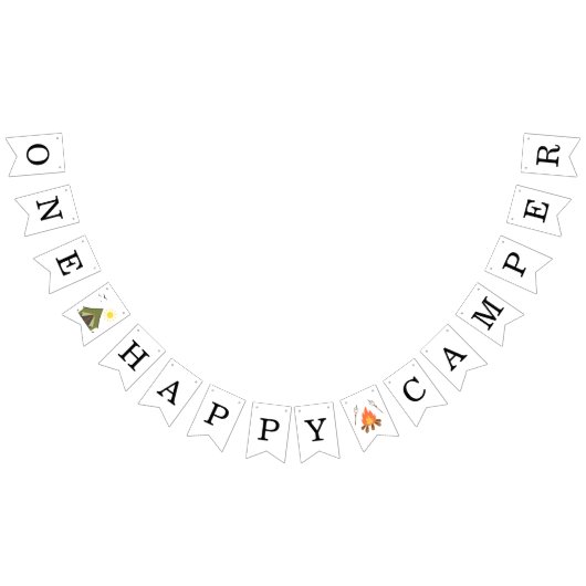 Happy Camper Adventure Verjaardag Vlaggetjes (Alle)