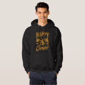 Happy Camper Adventure voor outdoorliefhebbers Hoodie (Voorkant volledig)