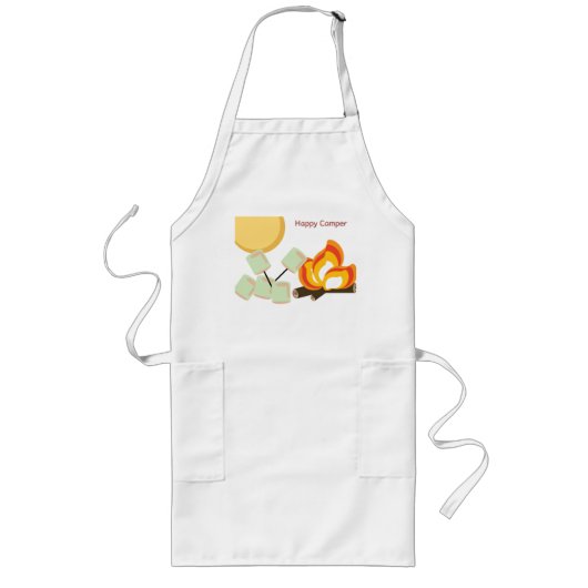 Happy Camper Apron Lang Schort (Voorkant)
