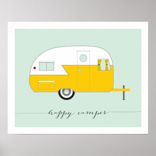Happy Camper art print (Voorkant)