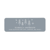 Happy Camper Baby shower Adres Etiket (Voorkant)