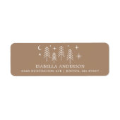 Happy Camper Baby shower Adres Etiket (Voorkant)