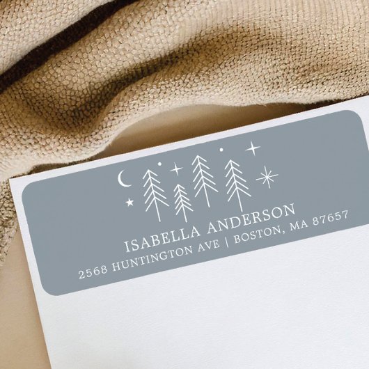 Happy Camper Baby shower Adres Etiket