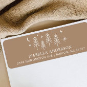 Happy Camper Baby shower Adres Etiket