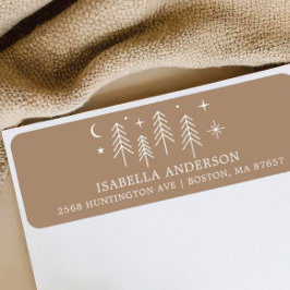 Happy Camper Baby shower Adres Etiket