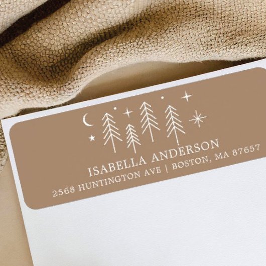 Happy Camper Baby shower Adres Etiket