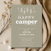 Happy Camper Baby shower Uitnodiging