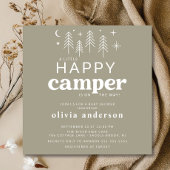 Happy Camper Baby shower Uitnodiging