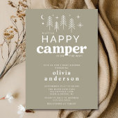 Happy Camper Baby shower Uitnodiging