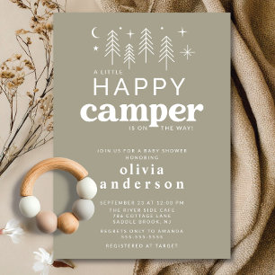 Happy Camper Baby shower Uitnodiging