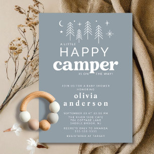 Happy Camper Baby shower Uitnodiging