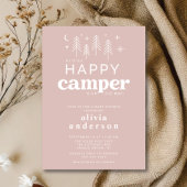 Happy Camper Baby shower Uitnodiging