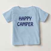 Happy Camper Backpack Baby Blue T-shirt (Voorkant)