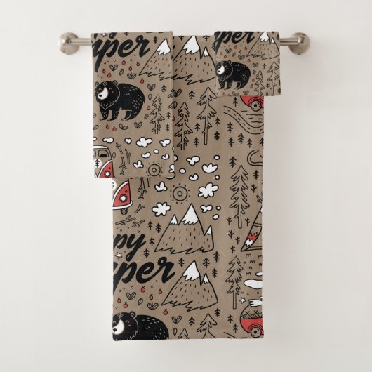Happy Camper Bad Handdoek (Insitu)