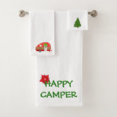 Happy Camper Beach kersthanddoeken set Bad Handdoek (Insitu)