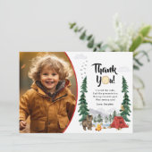 Happy Camper bedankje Bedankkaart (Staand voorkant)