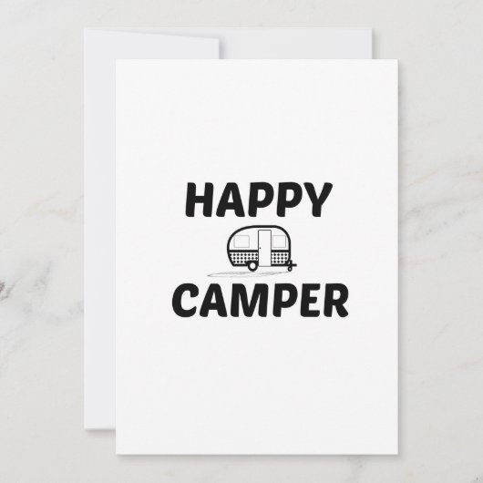 HAPPY CAMPER BEDANKKAART (Voorkant)
