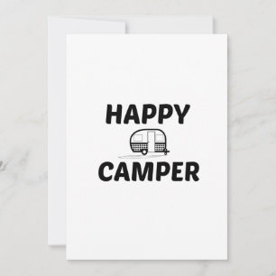 HAPPY CAMPER BEDANKKAART