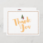 Happy Camper Bedankt Briefkaart (Voorkant / Achterkant)