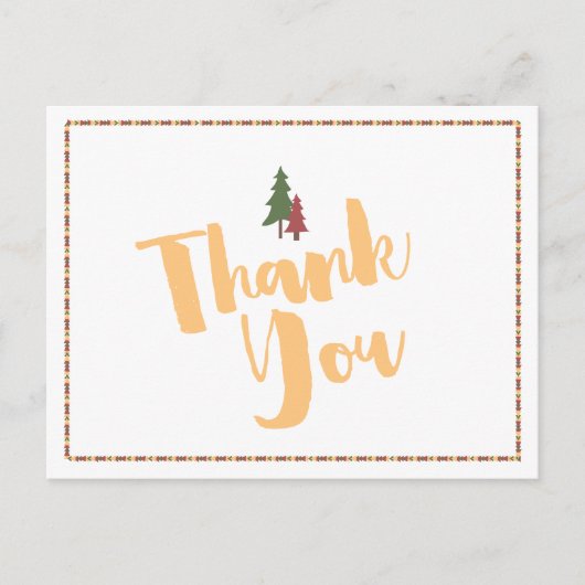 Happy Camper Bedankt Briefkaart (Voorkant)