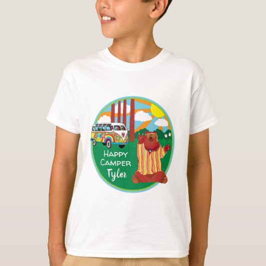 Happy Camper Beer T-shirt (Voorkant)
