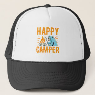 Happy Camper Beer - Vakantie wandelen Campfire Cam Trucker Pet