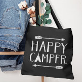 Happy Camper | bewerkbare kleur Tote Bag