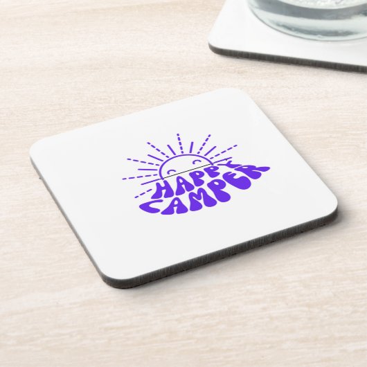 Happy Camper Bier Onderzetter (Linkerzijde)