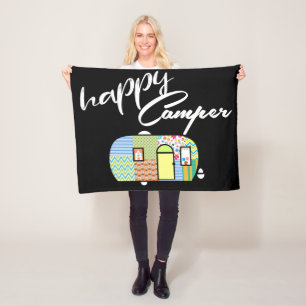 Happy Camper Blankets Fleece Deken