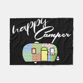 Happy Camper Blankets Fleece Deken (Voorkant (Horizontaal))