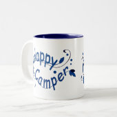 Happy Camper Blue Mokken (Voorkant links)