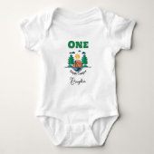 Happy Camper Bodysuit Kinderen 1e Verjaardagsfeest (Voorkant)