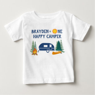 Happy Camper Boys First Birthday T-Shirt