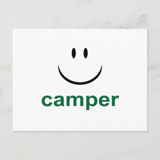 Happy Camper Briefkaart (Voorkant)