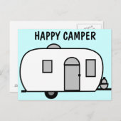 Happy Camper Briefkaart (Voorkant / Achterkant)