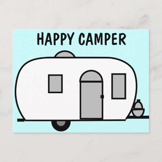 Happy Camper Briefkaart (Voorkant)