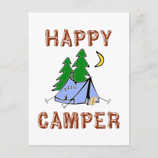 HAPPY CAMPER BRIEFKAART (Voorkant)