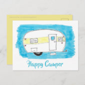 Happy Camper Briefkaart (Voorkant / Achterkant)