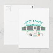 Happy Camper Briefkaart (Voorkant / Achterkant)