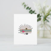 Happy Camper Briefkaart (Staand voorkant)