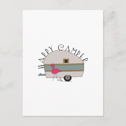 Happy Camper Briefkaart (Voorkant)