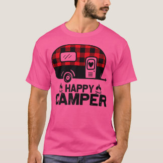 Happy Camper Buffalo Funny Matching Campin T-shirt